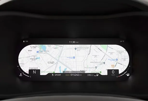 10.25” Digital Instrument Cluster with Navigation