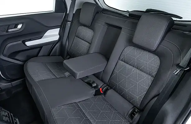 Premium Seats with Signature Tri-Arrow Pattern